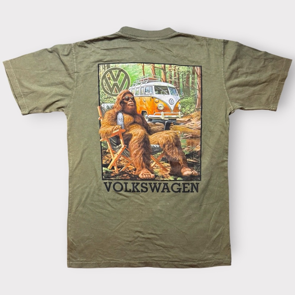 Volkswagen Men's Olive Short Sleeve Graphic T-Shirt